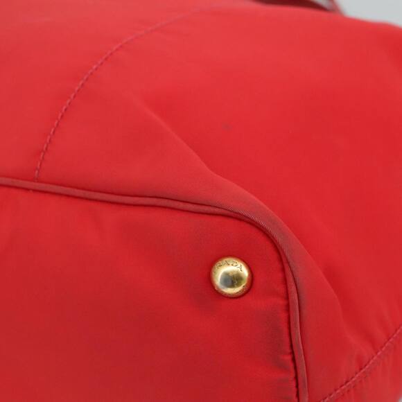 PRADA Tote Bag Nylon Red - Picture 14 of 16